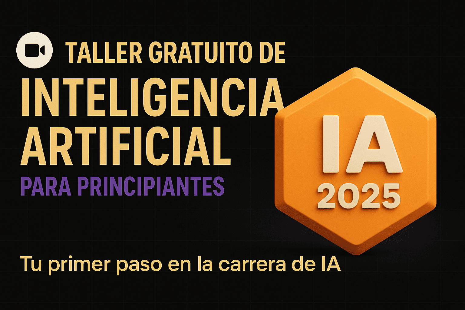 Taller gratuito de inteligencia artificial para principiantes 2026